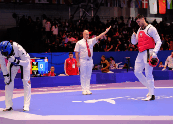 Hatice Kübra İlgün ve Emre Kutalmış Ateşli, Taekwondo Şampiyonası’na veda etti
