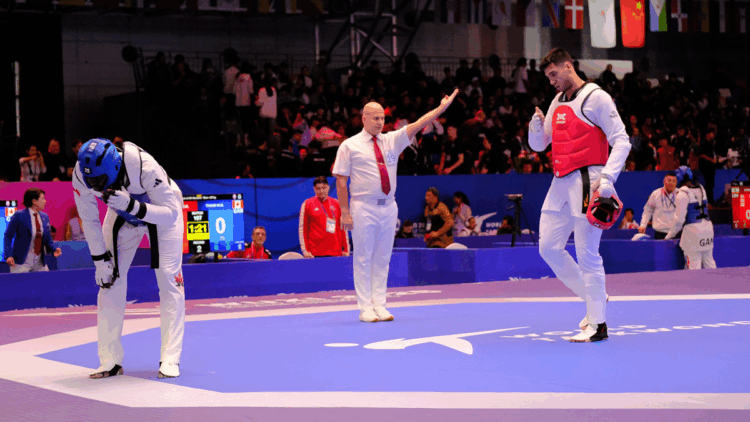 Hatice Kübra İlgün ve Emre Kutalmış Ateşli, Taekwondo Şampiyonası’na veda etti