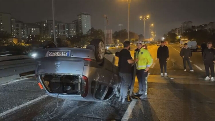 Bayrampaşa'da makas attığı iddia edilen sürücü zincirleme kazaya neden oldu