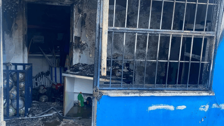 İzmirspor'un tesislerinde yangın çıktı