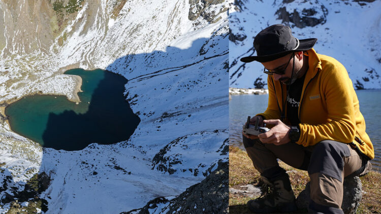 Avusor Gölü doğa tutkunları tarafından dronla görüntülendi