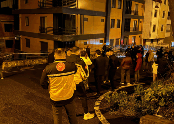 Ordu'da zemindeki kayma nedeniyle çatlaklar oluşan 2 bina mühürlendi