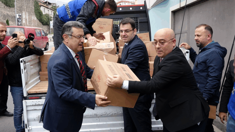 Trabzon'da Gazze için yardım kampanyası