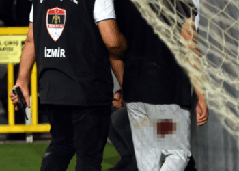 Tribün terörünün görüntüsü ortaya çıktı