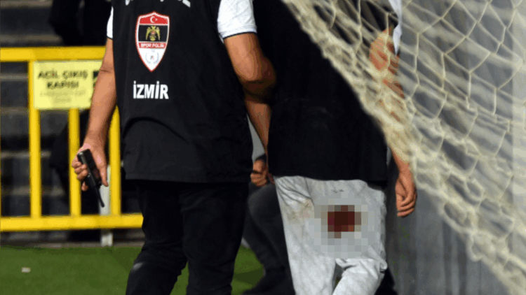 Tribün terörünün görüntüsü ortaya çıktı