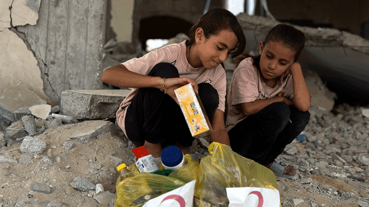 Türk Kızılay Gazze'ye gıda yardımlarını sürdürüyor