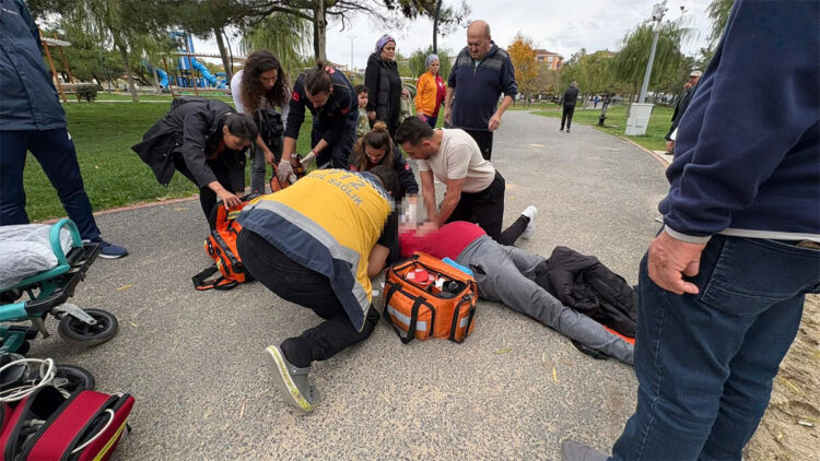 Yürüyüş yapmak için gittiği parkta kalp krizinden öldü