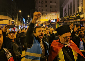 Sumud Filosu'na İsrail'in müdahale etmesi Zonguldak'ta protesto edildi