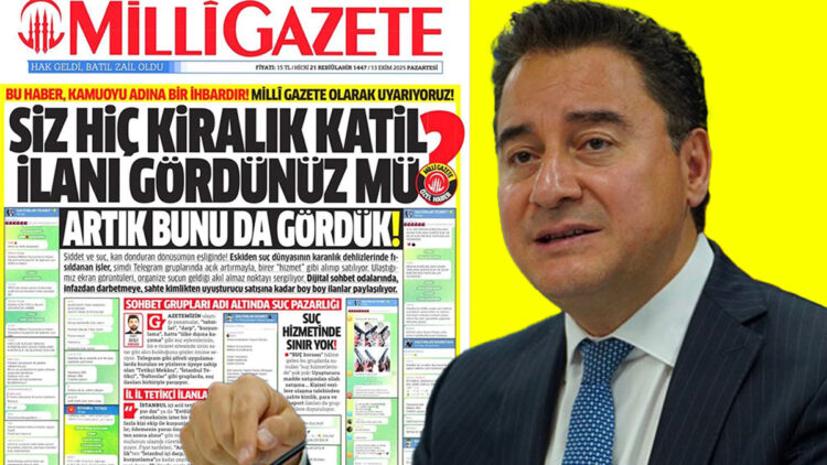 "Hiç 'kiralık katil ilanı' gördünüz mü?"