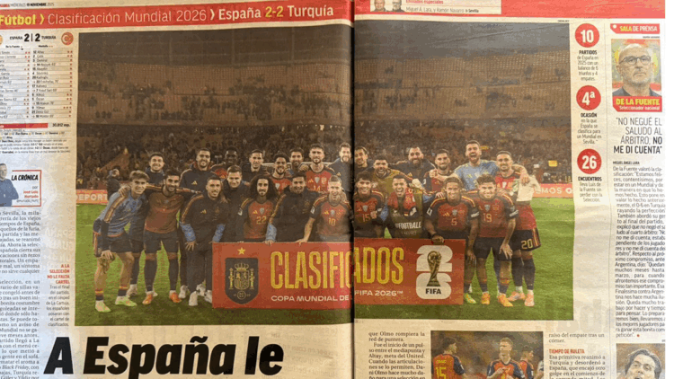 A Milli Futbol Takımı, İspanya basınında geniş yer kapladı