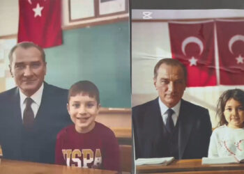 Anaokulu öğrencilerine yapay zeka ile Atatürk sürprizi