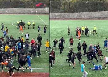 Artvin'de amatör maçta kavga