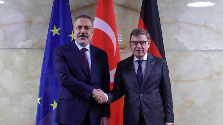 Hakan Fidan, Almanya Dışişleri Bakanı Johann Wadephul ile bir araya geldi