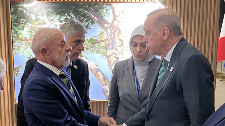Cumhurbaşkanı Erdoğan, Brezilya Devlet Başkanı Silva ile bir araya geldi