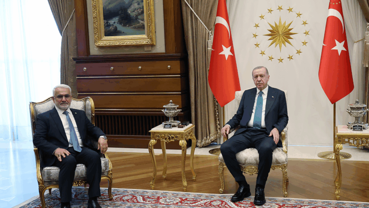 Cumhurbaşkanı Erdoğan, HÜDA PAR lideri Yapıcıoğlu'nu kabul etti