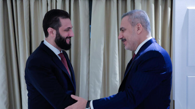 Dışişleri Bakanı Hakan Fidan Suriye Cumhurbaşkanı Ahmed Şara ile görüştü