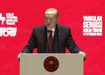 Erdoğan, 'Yankılar’ sergisi açılış programında konuşuyor