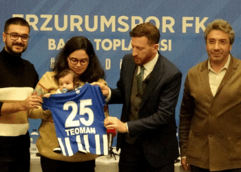 Erzurumspor'dan SMA hastası Teoman bebeğe destek