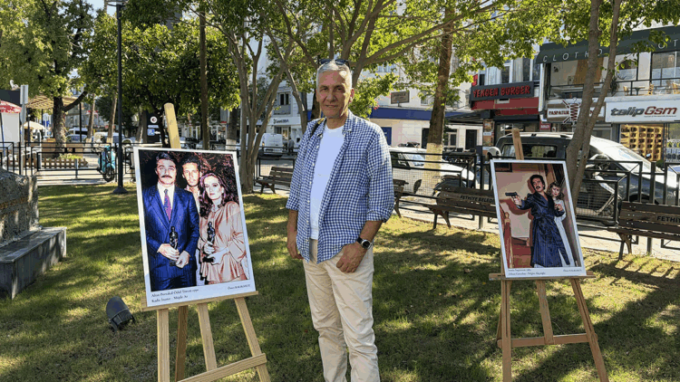 Fethiye'de 'Yeşilçam set fotoğrafları' sergisine ilgi