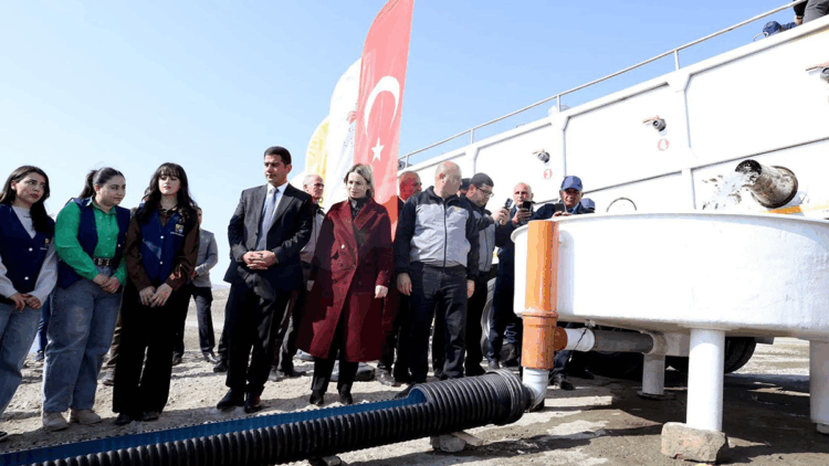 Hibe edilen 300 bin sazan balığı yavrusu, Haydar Aliyev Göleti'ne bırakıldı