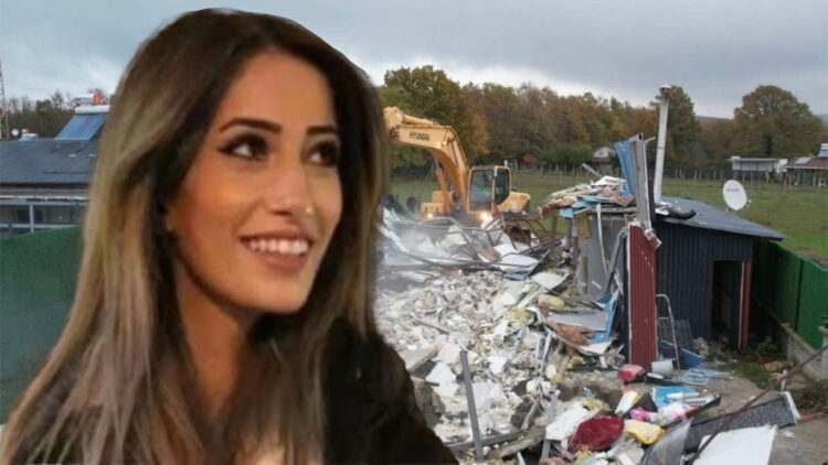 Çatalca'da Sinem'in bıçaklanarak öldürüldüğü villa yıkıldı