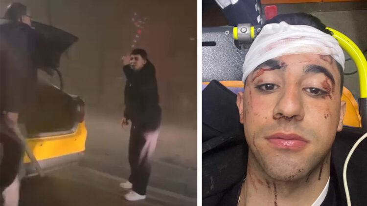 Kağıthane'de trafik tartışmasında taksici sopayla saldırdı