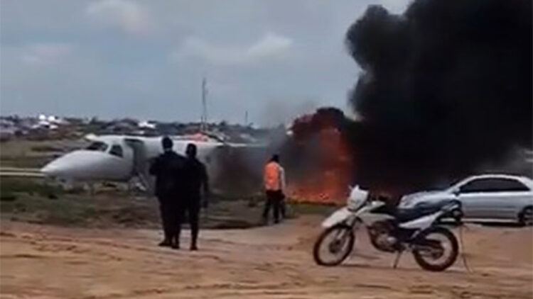 Kongo'da Maden Bakanı Kabamba'yı taşıyan uçak pistten çıktı