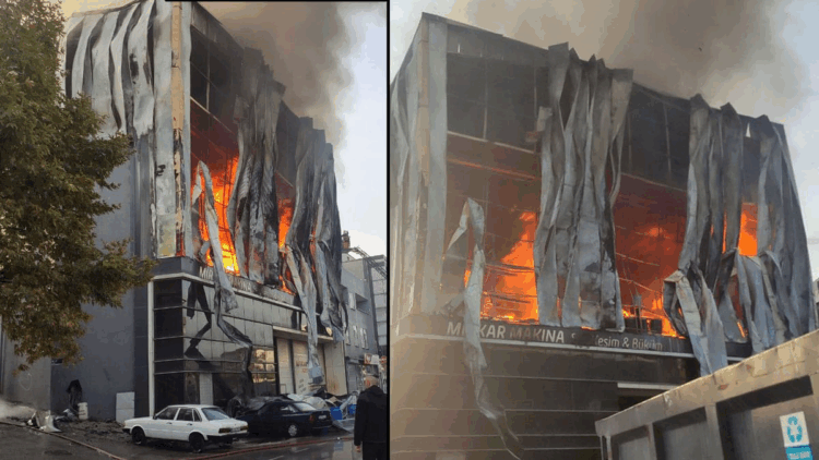 Kocaeli'de parfüm deposunda yangın: 6 ölü