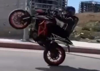 Motosikletle makas atan sürücüye 19 bin lira ceza