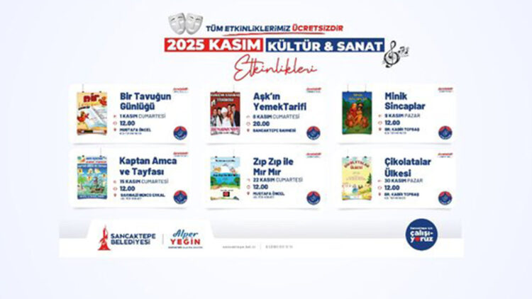 Sancaktepe Belediyesi kasım ayı etkinlik takvimini paylaştı