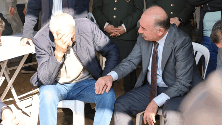 Şehit Astsubay Burak İbbiği'nin ailesine validen taziye ziyareti