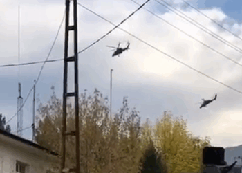 Şırnak’ta saat 09.05’te 3 askeri helikopterle Atatürk'e saygı duruşu