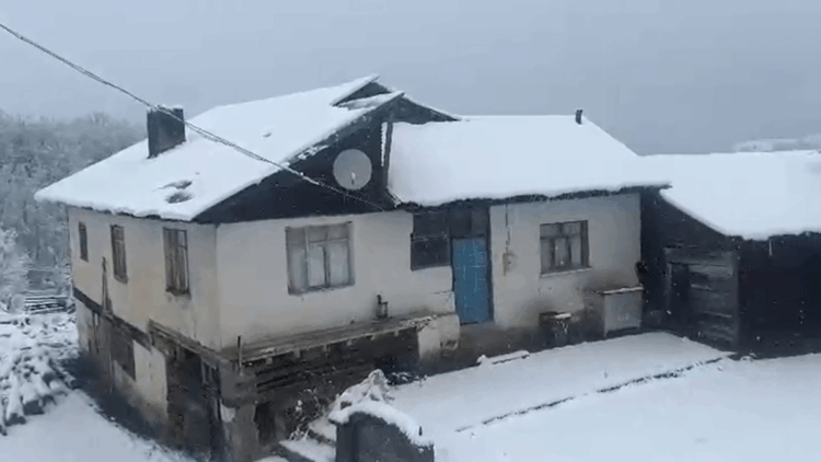 Sivas'ın yükseklerine kar yağdı