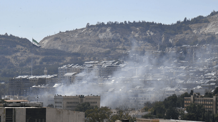 Suriye'nin başkenti Şam'da füze saldırıları