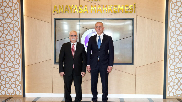 İbrahim Ethem Hacıosmanoğlu, AYM Başkanı Özkaya'yı ziyaret etti