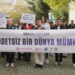 Tuzla Belediyesi personeli, kadına şiddete karşı sessiz yürüyüş gerçekleştirdi