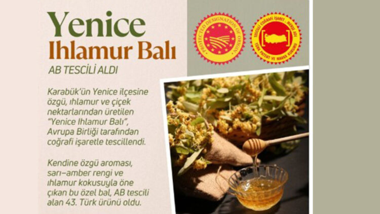Yenice Ihlamur Balı'na AB'den coğrafi işaret tescili