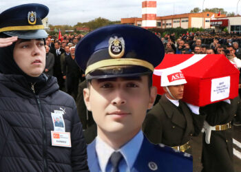 ağabeyinin cenazesini asker selamı vererek karşıladı