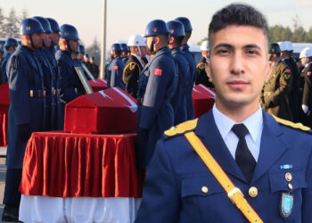 Şehit Hava Uçak Bakım Üsteğmen Emre Mercan, son yolculuğuna uğurlandı