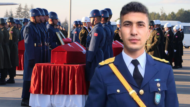 Şehit Hava Uçak Bakım Üsteğmen Emre Mercan, son yolculuğuna uğurlandı