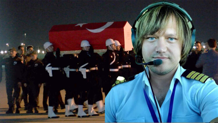 Şehit Pilot Hasan Bahar'ın naaşı Türkiye'ye getirildi