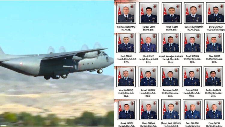 Düşen askeri kargo uçağında 20 asker şehit oldu