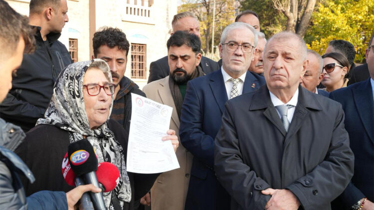 Ümit Özdağ Pakize Akbaba'yı yalnız bırakmadı