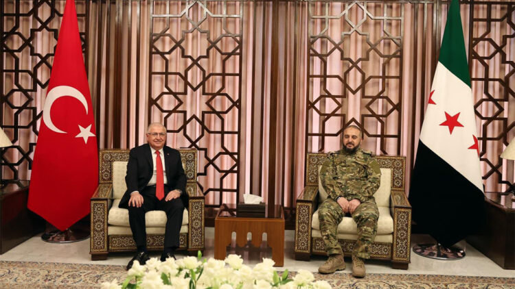 Bakan Güler, Suriye Savunma Bakanı ile bir araya geldi