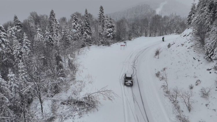 Drahna Vadisi beyaz örtüye büründü