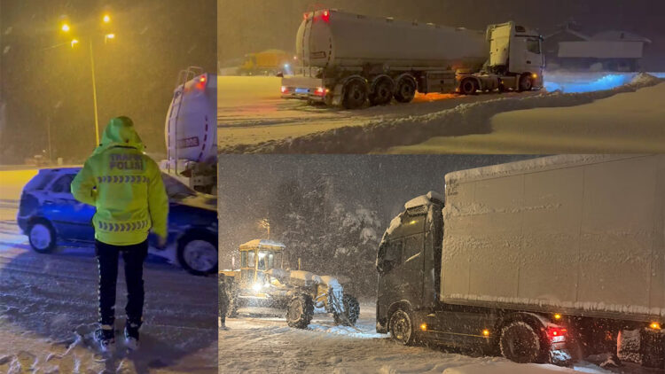 Bolu Dağı'nda kar kalınlığı 40 santimetreyi aştı