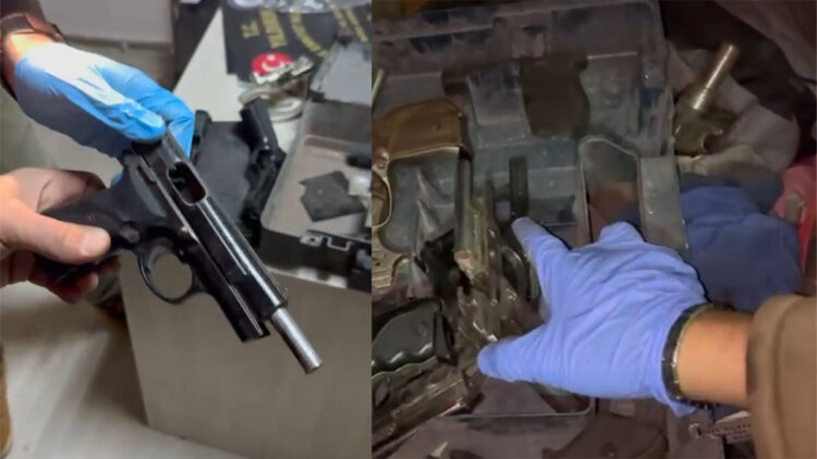 Bursa'da kaçak silah imalatı yapılan atölyeye baskın