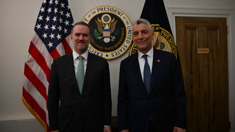 Bakan Bolat, ABD Ticaret Temsilcisi Greer ile bir araya geldi