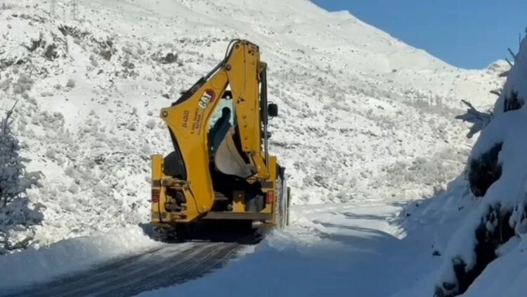 Batman'da 203 yerleşim yerinin yolu kardan kapandı