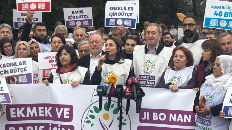 DEM Parti, 2026 yılı bütçesini protesto etti